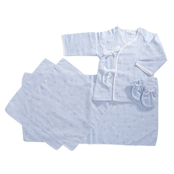 比得兔印花紗布衣組合藍色