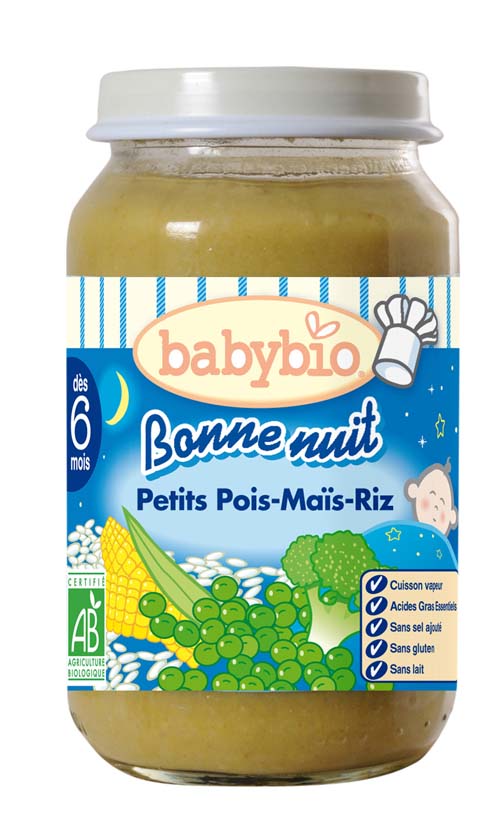 babybio晚安玉米豌豆泥