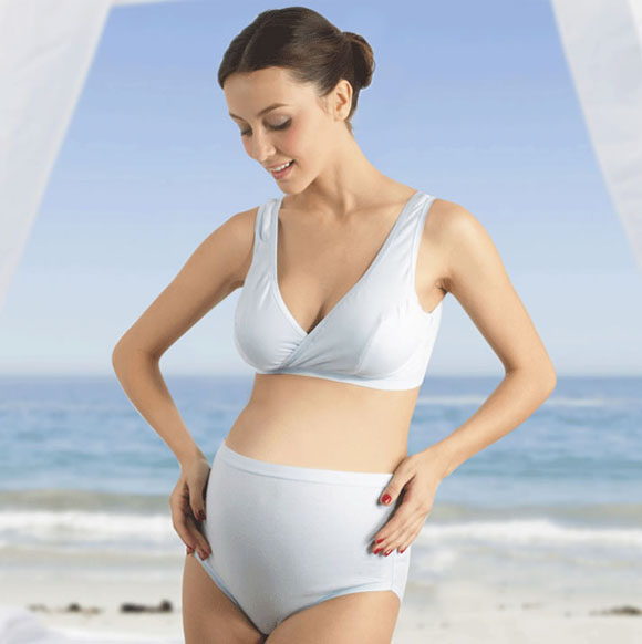 繆尚孕婦藍色內(nèi)衣