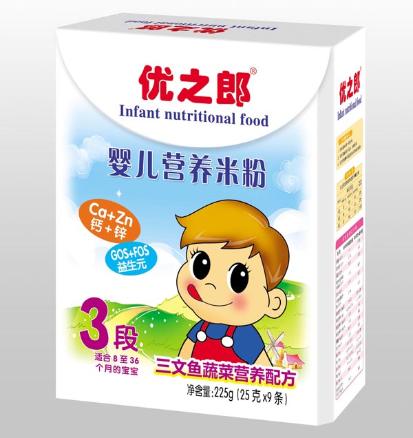 優(yōu)之郎三文魚(yú)蔬菜營(yíng)養(yǎng)米粉3段225g