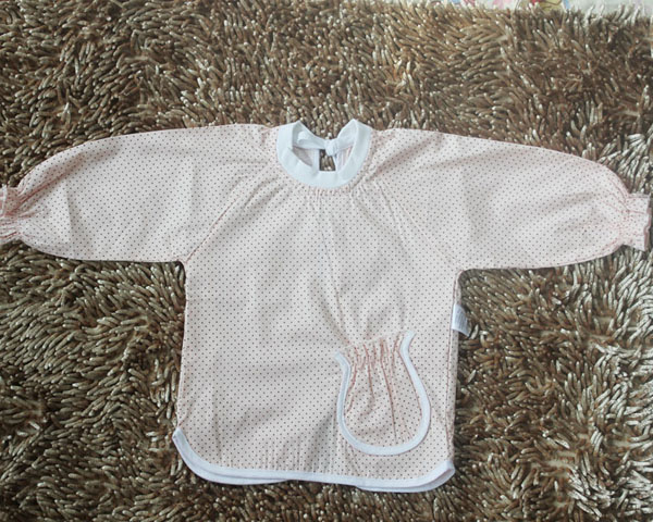 亨藝開陽點點防水罩衣 (粉色)