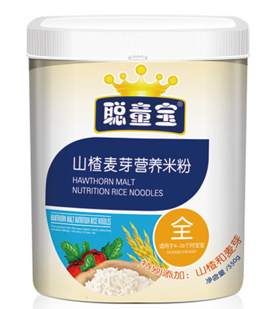 聰童寶山楂麥芽營養(yǎng)米粉550克全段