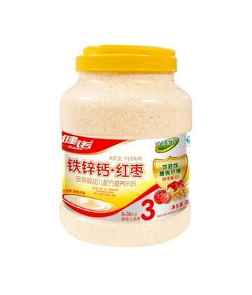 健諾鐵鋅鈣紅棗營(yíng)養(yǎng)米粉3段