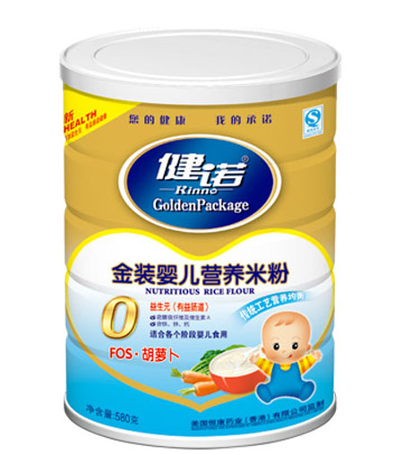 健諾FOS胡蘿卜嬰兒營(yíng)養(yǎng)米粉(粉狀)0段聽(tīng)裝