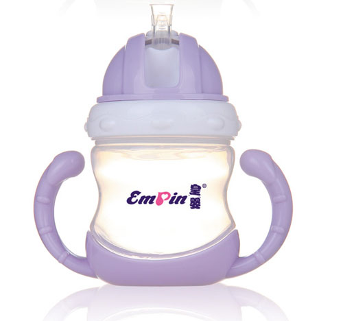 皇嬰防滴漏把柄訓(xùn)練太空杯260ml