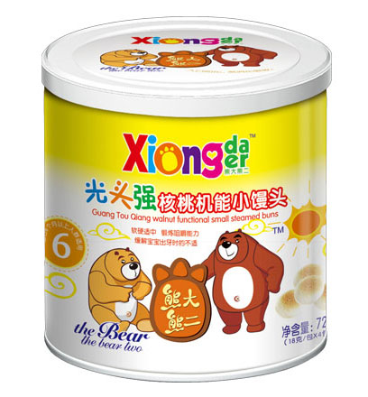熊大熊二光頭強核桃機能小饅頭