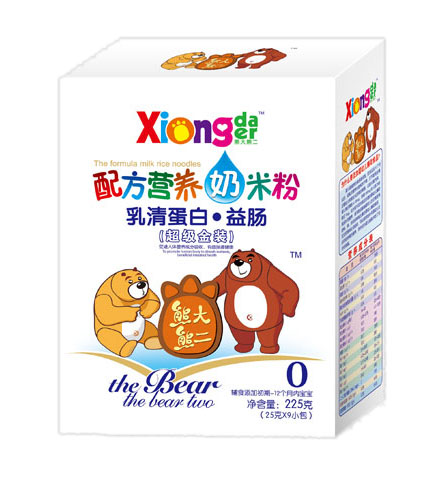 熊大熊二乳清蛋白益腸配方營養(yǎng)奶米粉
