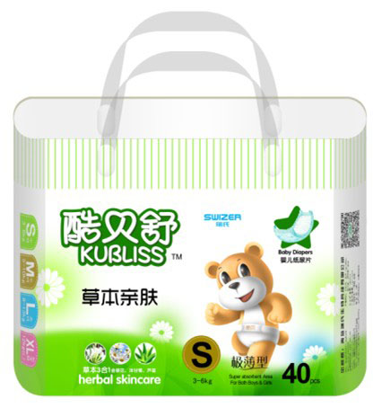 酷貝舒草本親膚紙尿片S小碼40片