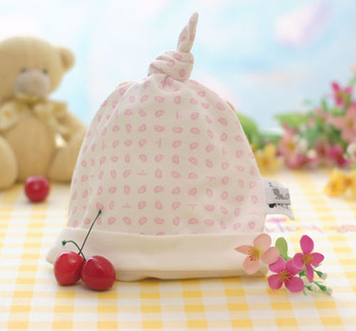 藕糖氏嬰兒帽粉色