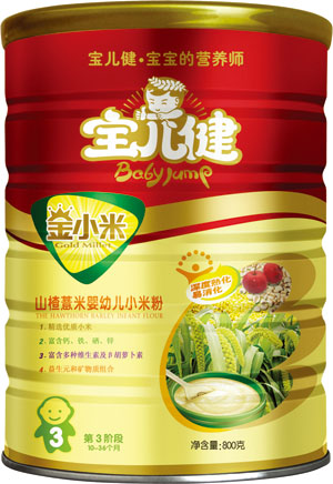 寶兒健金小米山楂薏米嬰幼兒小米粉罐裝