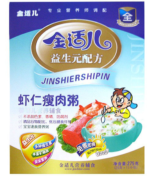 金適兒蝦仁瘦肉粥275克