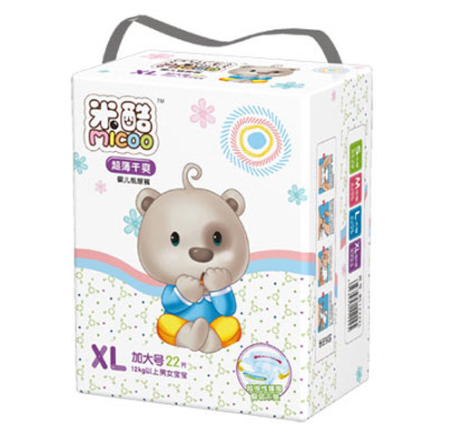 米酷超薄干爽嬰兒紙尿褲(加大號(hào))