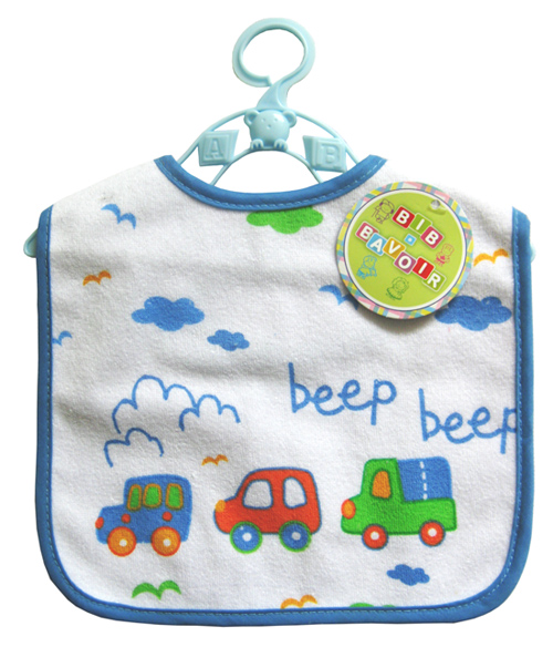 潤羽康印花圍兜藍(lán)色