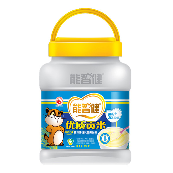 能智健808g核桃鐵鋅鈣營(yíng)養(yǎng)米粉1段