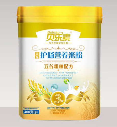 貝樂素五谷粗糧護(hù)腸米粉3段