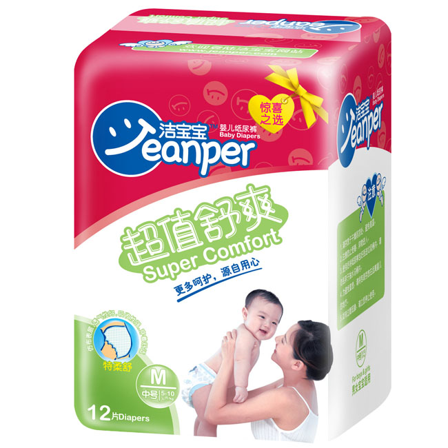 潔寶寶超值舒爽嬰兒紙尿褲M(mǎn)12