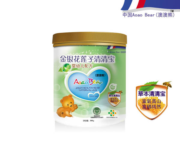 澳澳熊金銀花蓮子清清寶桶裝