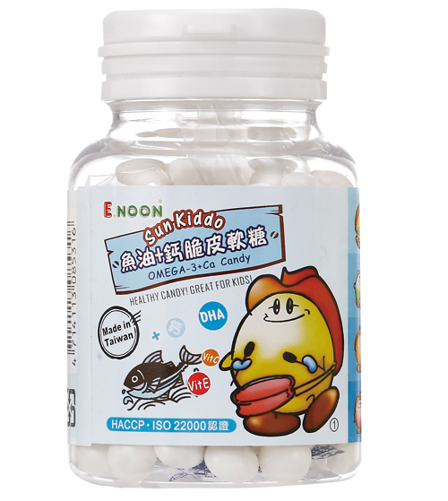 sunkiddo魚(yú)油+鈣脆皮軟糖
