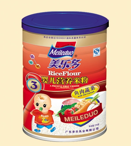 美多樂魚肉蔬菜嬰兒營(yíng)養(yǎng)米粉3段