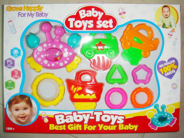 雅培嬰兒禮盒搖鈴九件套