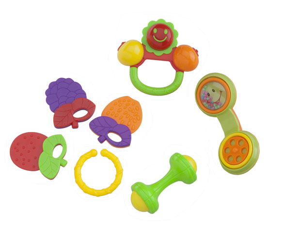 雅培嬰兒禮盒搖鈴七件套