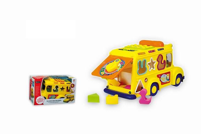 雅培電動(dòng)校園車(帶音樂積木