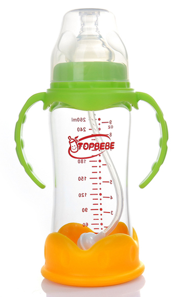 淘寶樂(lè)寬口玻璃奶瓶260ml