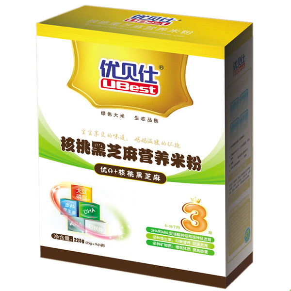 優(yōu)貝仕核桃黑芝麻營養(yǎng)米粉