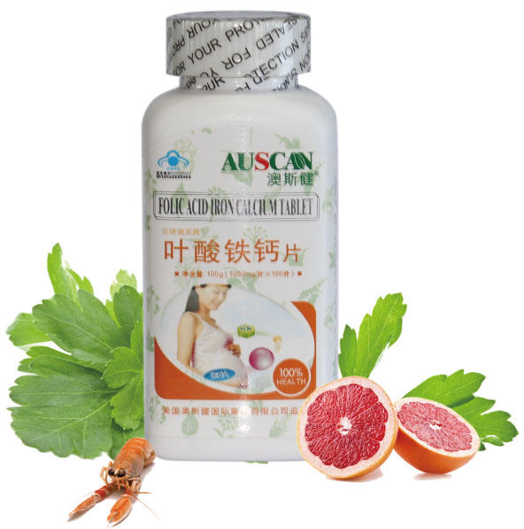 澳斯健葉酸鐵鈣片