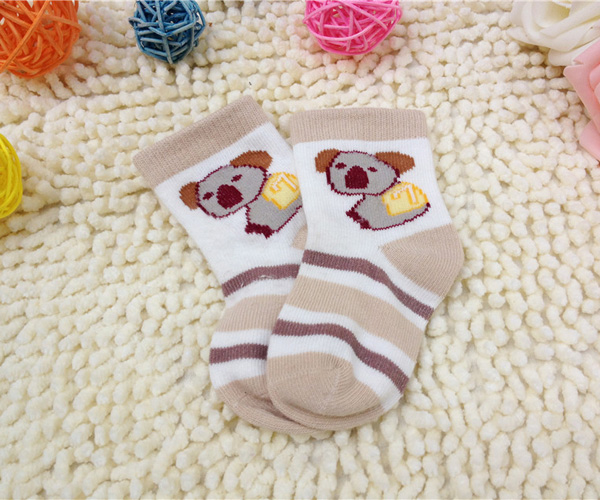 童尚春秋款小熊襪