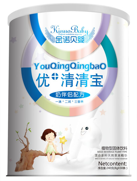 金諾貝嬰奶伴侶配方優(yōu)+清清寶