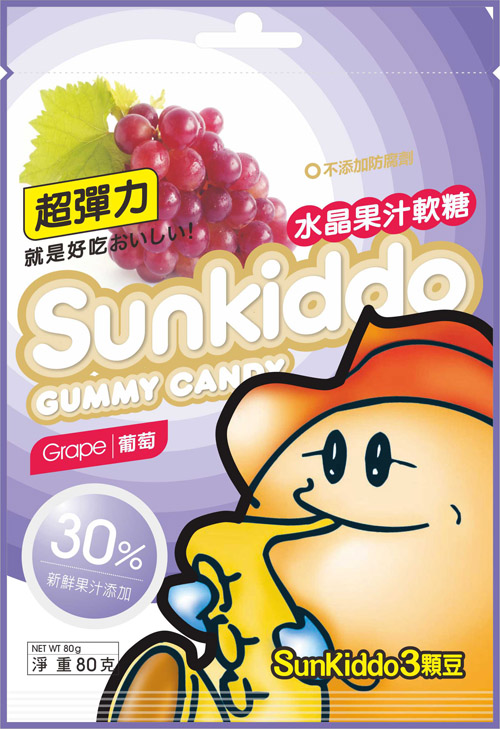 sun kiddo葡萄QQ軟糖