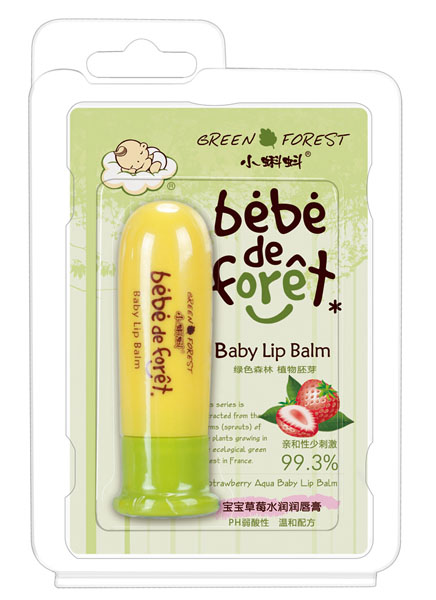 小蝌蚪寶寶草莓水潤潤唇膏