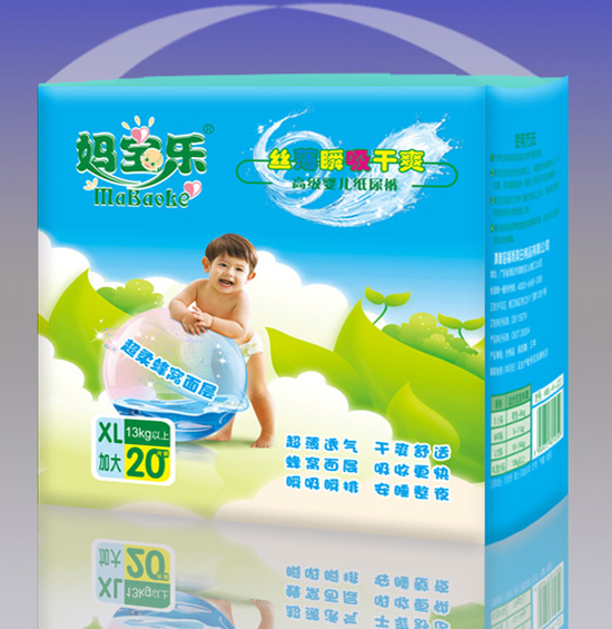媽寶樂(lè)絲薄瞬吸干爽紙尿褲XL20片