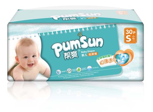 幫爽極薄透氣嬰兒紙尿褲S碼