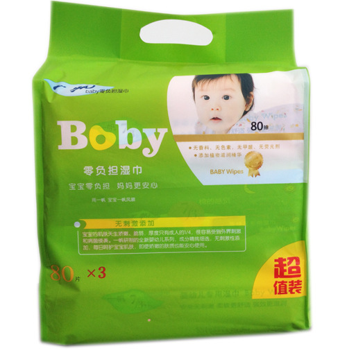 一帆零負(fù)擔(dān)嬰兒濕巾三連包240片裝