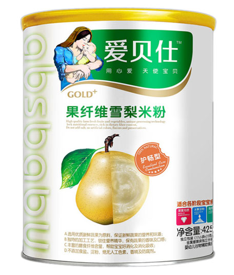 愛貝仕護(hù)暢型果纖維雪梨米粉