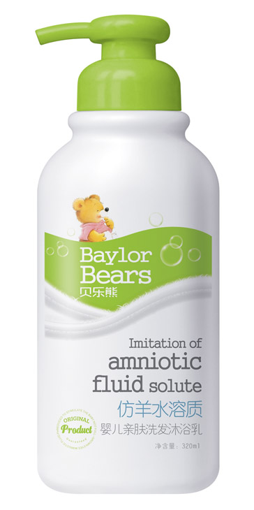 貝樂熊仿羊水溶質(zhì)洗發(fā)沐浴乳320ML