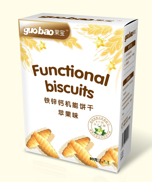 果寶鐵鋅鈣機(jī)能餅干蘋果味