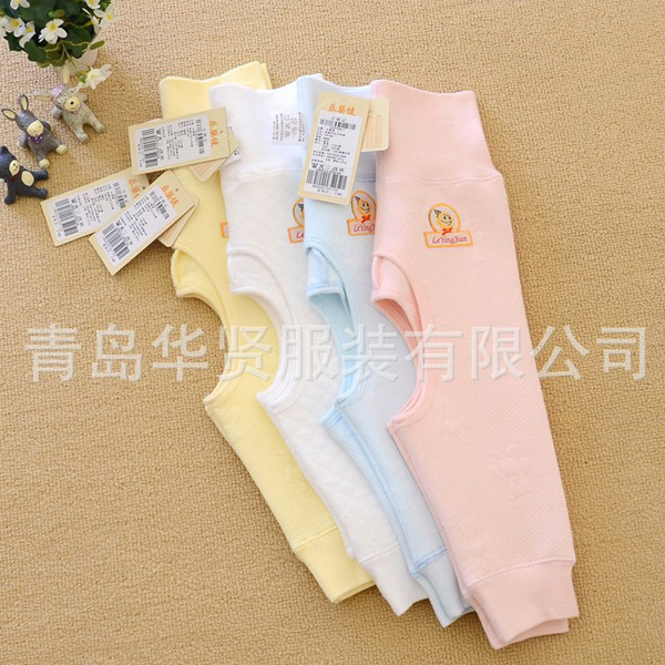 樂(lè)嬰健純棉保暖高腰護(hù)肚開襠褲