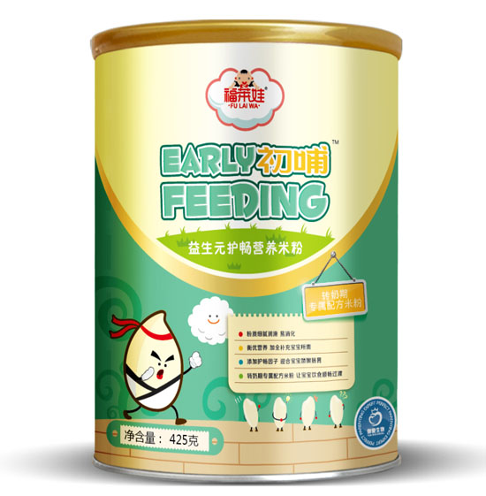 福萊娃初哺益生元護暢營養(yǎng)米粉聽裝