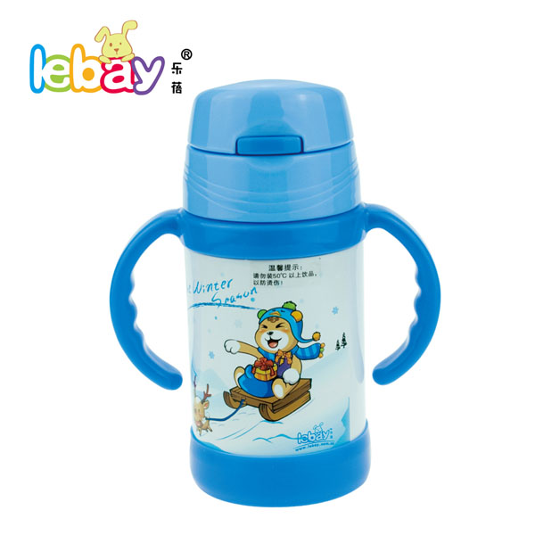 樂蓓藍色小貓保溫水杯