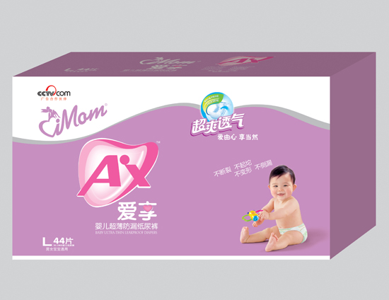 維媽媽愛(ài)享嬰兒超薄防漏紙尿褲L碼