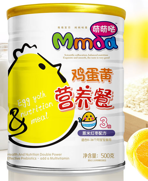 萌萌噠500克鐵聽薏米紅棗雞蛋黃營養(yǎng)餐