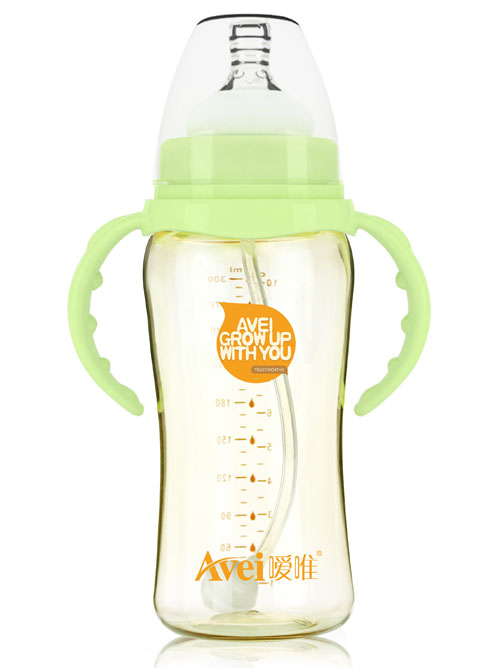 噯唯寬口徑帶柄自動PPSU奶瓶(300ml)