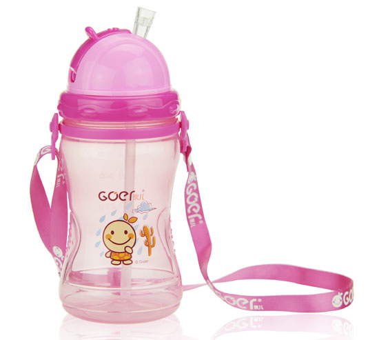 果兒運動吸管水壺粉色