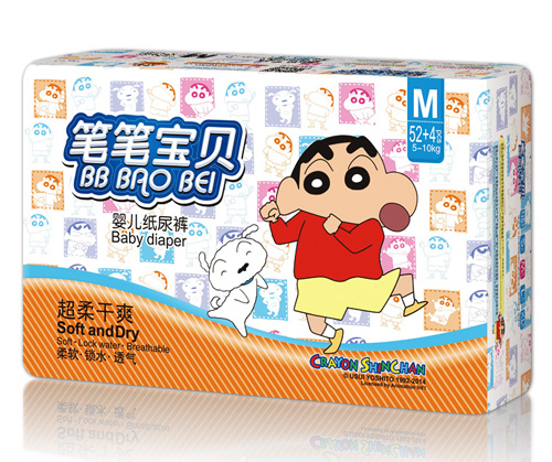 筆筆寶貝超柔干爽嬰兒紙尿褲M碼