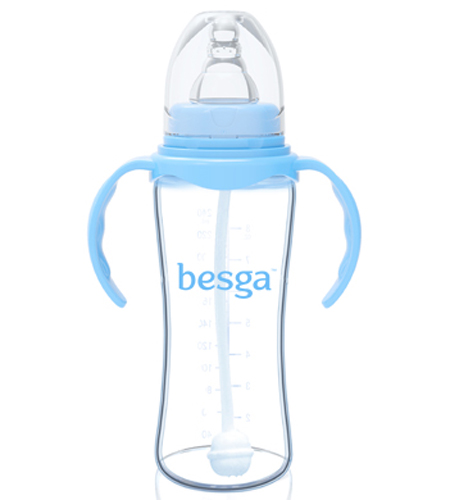 貝仕嘉標(biāo)口弧身玻璃奶瓶240ML