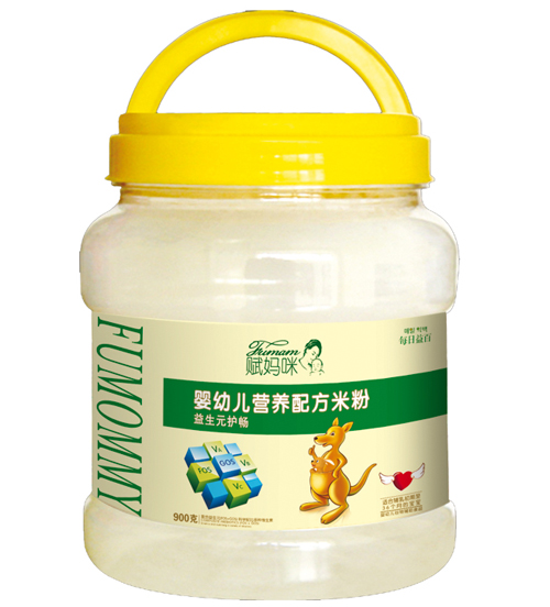 賦媽咪益生元護腸嬰幼兒米粉桶裝全段