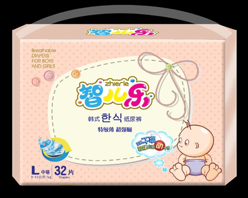 智兒樂韓式特級薄超強吸紙尿褲L碼